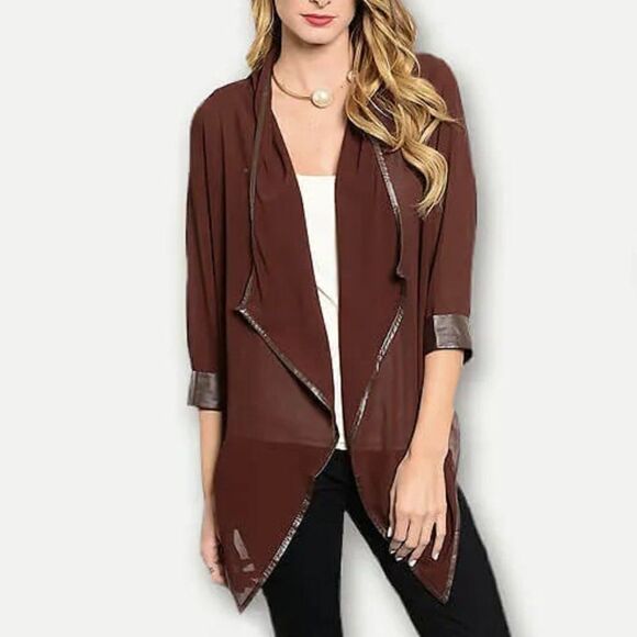 *Clearance* Sace Dark Brown Cardigan - Picture 1 of 3